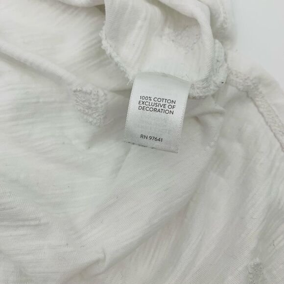 J. Jill | tonal embroidered White Sleeveless Top | 2x - Picture 7 of 7